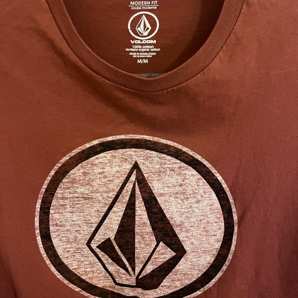 Volcom Diamond Logo Graphic Print Modern Fit Short Sleeve Shirt. M. 100% Cotton. - Picture 7 of 12